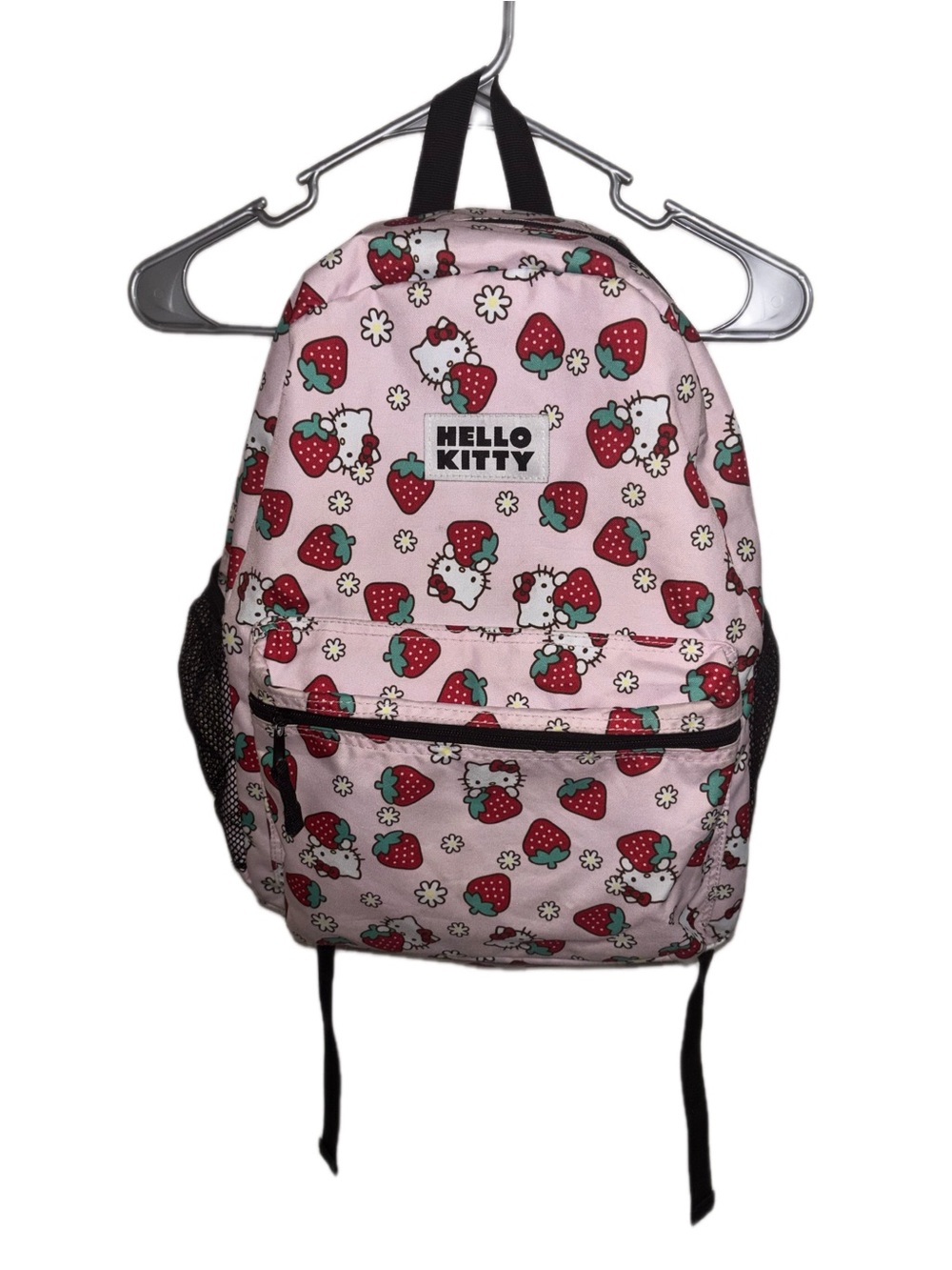 Hello Kitty Pink Strawberry Pattern Kids Backpack